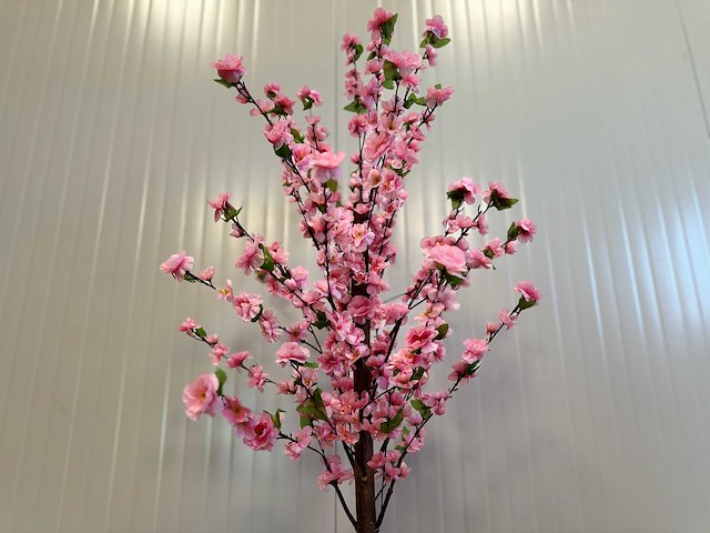 Perzik bloesem kunstboom (2x) - afbeelding 10 van  11