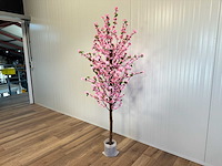 Perzik bloesem kunstboom (2x) - afbeelding 10 van  14