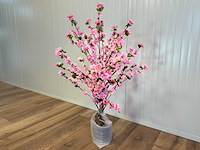 Perzik bloesem kunstboom (2x) - afbeelding 9 van  13