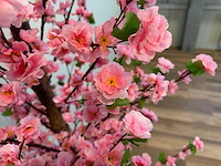 Perzik bloesem kunstboom (2x) - afbeelding 10 van  14