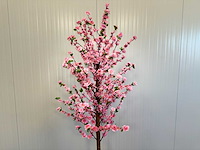 Perzik bloesem kunstboom (2x) - afbeelding 8 van  14