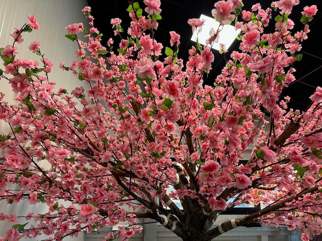 Perzik bloesem kunstboom - afbeelding 7 van  18