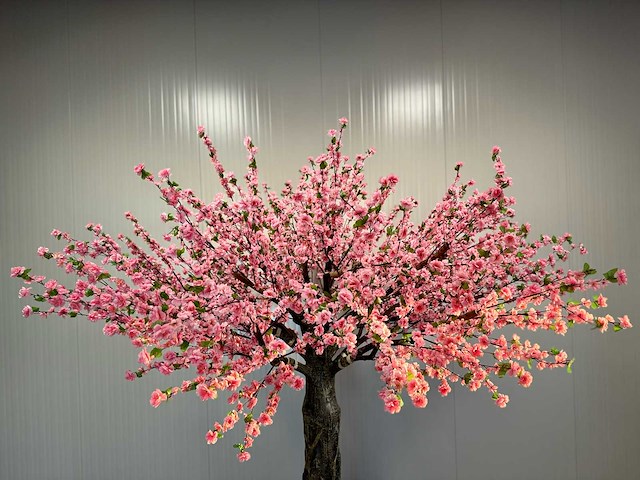 Perzik bloesem kunstboom - afbeelding 16 van  18