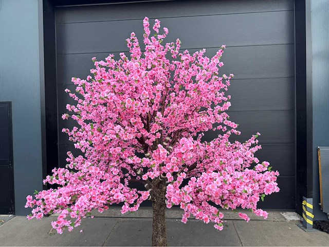 Perzik bloesem kunstboom - afbeelding 6 van  14