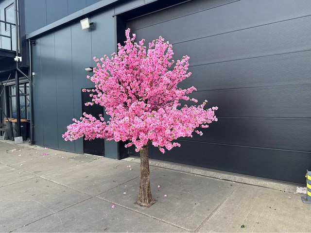 Perzik bloesem kunstboom - afbeelding 10 van  14