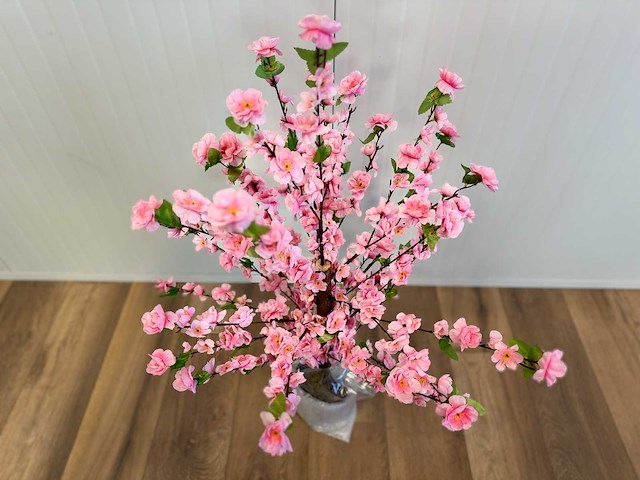 Perzik bloesem kunstboom - afbeelding 8 van  13