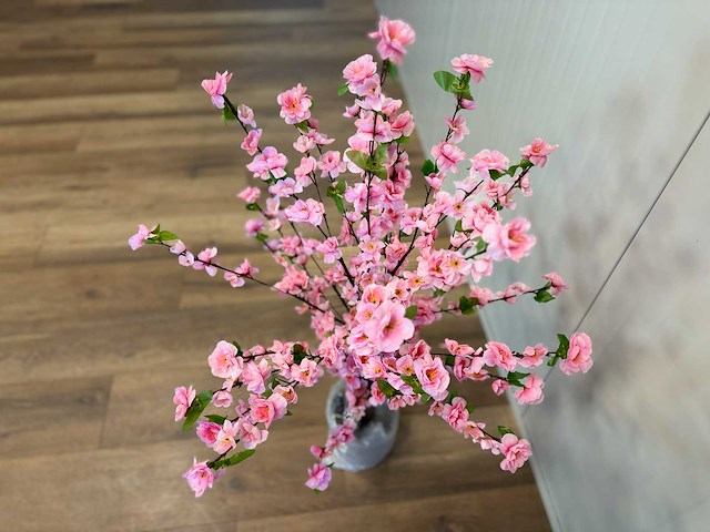 Perzik bloesem kunstboom - afbeelding 9 van  13