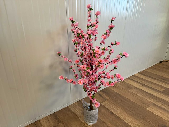 Perzik bloesem kunstboom - afbeelding 5 van  11