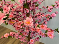 Perzik bloesem kunstboom - afbeelding 2 van  14