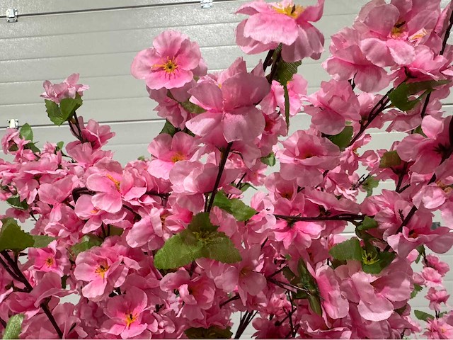 Perzik bloesem kunstboom - afbeelding 9 van  9