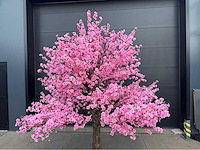 Perzik bloesem kunstboom - afbeelding 6 van  14