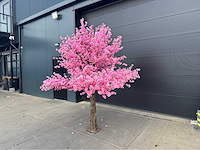 Perzik bloesem kunstboom - afbeelding 10 van  14