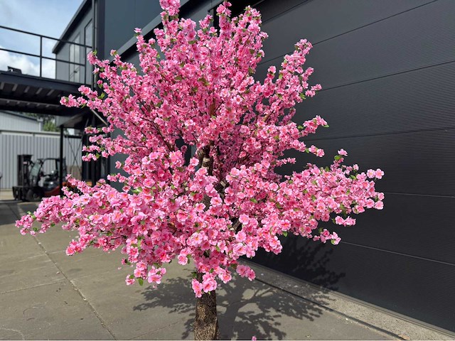 Perzik bloesem kunstboom - afbeelding 11 van  14