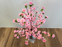 Perzik bloesem kunstboom - afbeelding 12 van  13