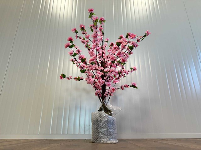 Perzik bloesem kunstboom - afbeelding 4 van  13