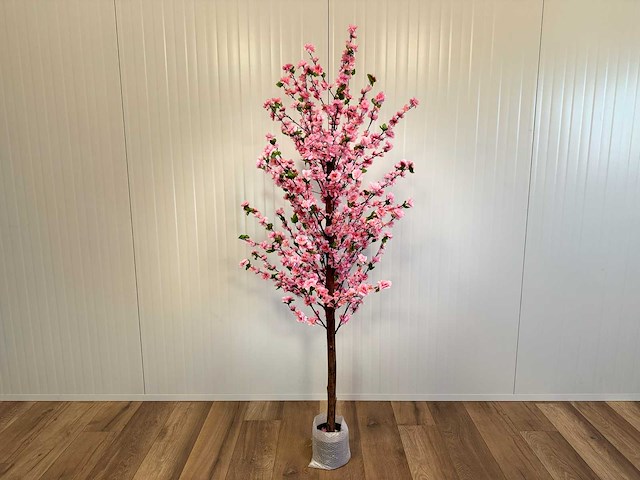 Perzik bloesem kunstboom - afbeelding 13 van  14