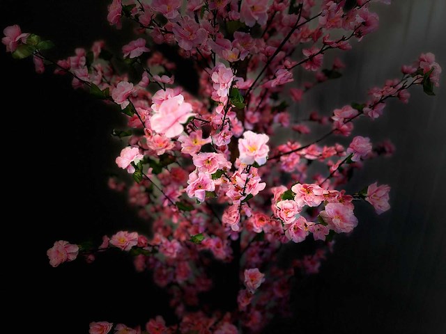 Perzik bloesem kunstboom - afbeelding 3 van  14