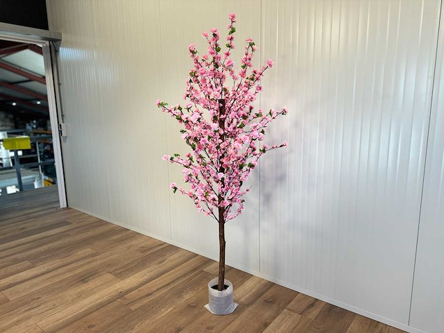 Perzik bloesem kunstboom - afbeelding 13 van  14