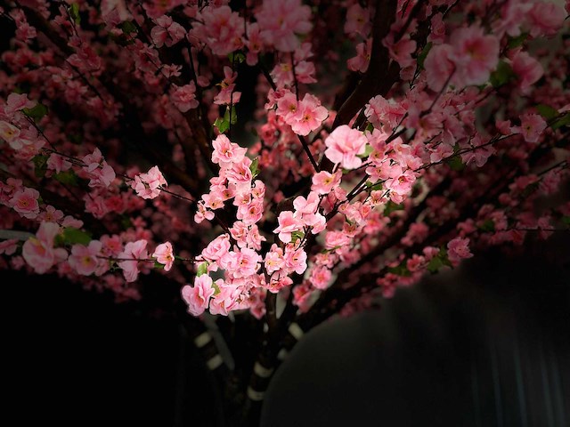 Perzik bloesem kunstboom - afbeelding 6 van  16