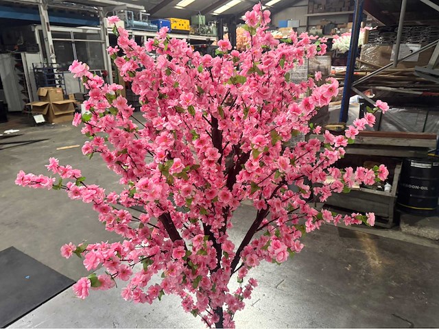 Perzik bloesem kunstboom - afbeelding 3 van  9