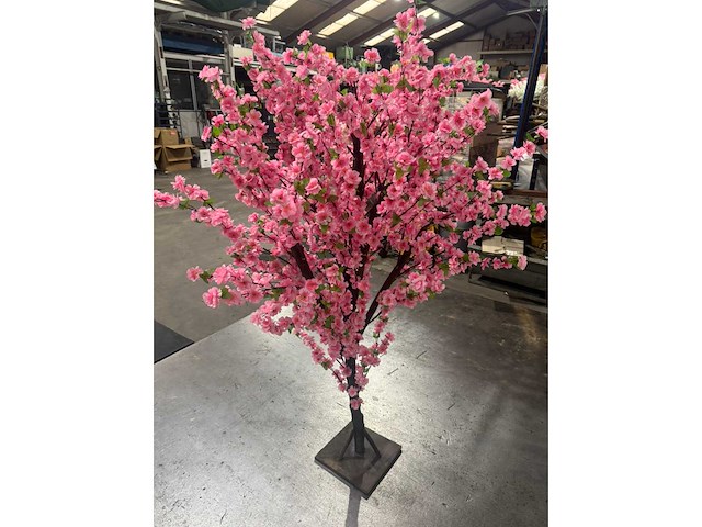 Perzik bloesem kunstboom - afbeelding 9 van  9