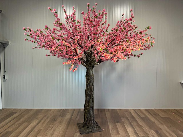 Perzik bloesem kunstboom - afbeelding 1 van  15