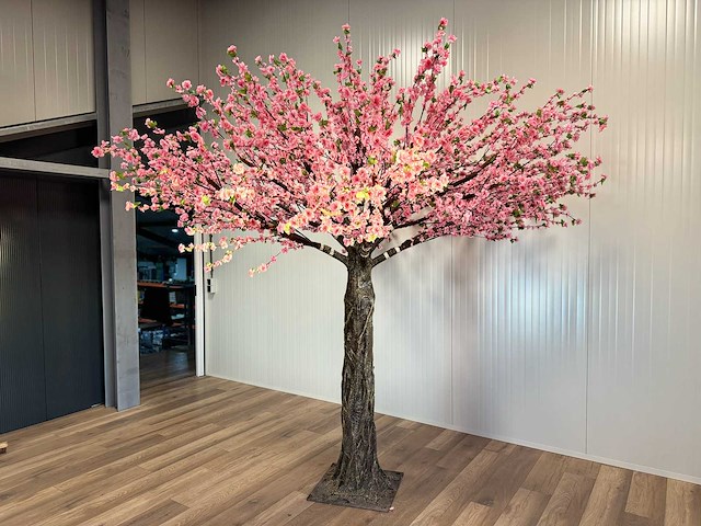 Perzik bloesem kunstboom - afbeelding 8 van  15