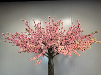 Perzik bloesem kunstboom - afbeelding 12 van  15