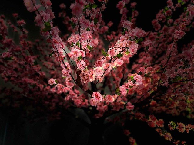 Perzik bloesem kunstboom - afbeelding 14 van  15