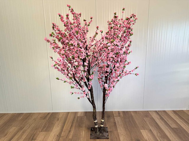 Perzik bloesem kunstboom - afbeelding 1 van  16
