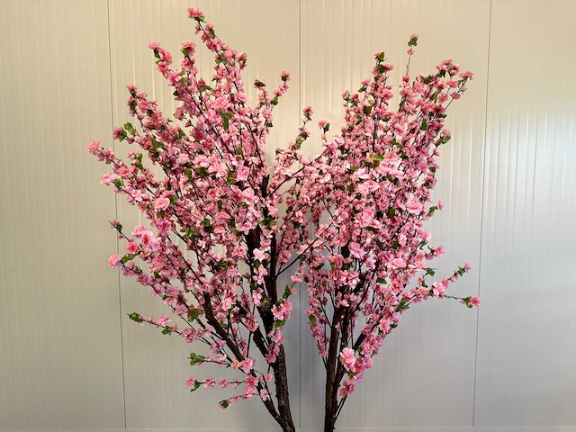 Perzik bloesem kunstboom - afbeelding 13 van  16