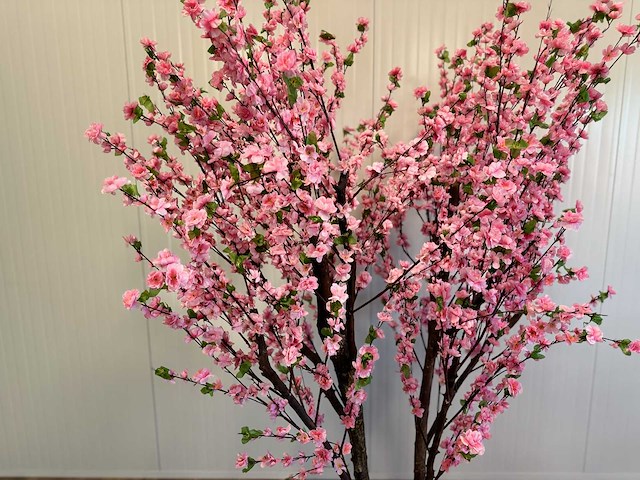 Perzik bloesem kunstboom - afbeelding 16 van  16