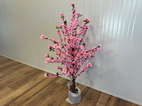 Perzik bloesem kunstboom - afbeelding 2 van  4