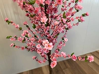 Perzik bloesem kunstboom - afbeelding 13 van  13
