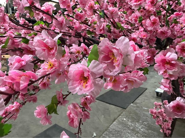 Perzik bloesem perzik bloesem kunstboom - afbeelding 11 van  12