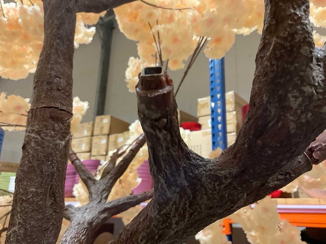 Perzikbloesem kunstboom - afbeelding 2 van  14