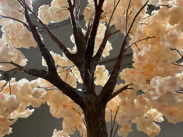 Perzikbloesem kunstboom - afbeelding 5 van  14