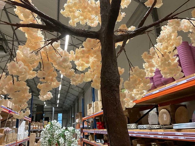 Perzikbloesem kunstboom - afbeelding 11 van  14