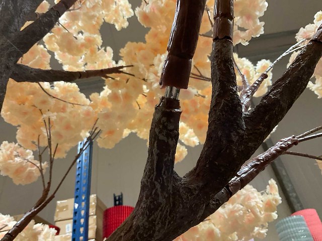 Perzikbloesem kunstboom - afbeelding 14 van  14