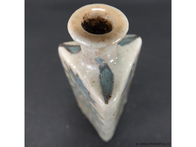 Perzische lznik stijl aardewerk fles - afbeelding 4 van  5