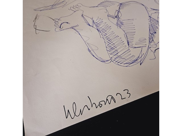 Peter klashorst (1957 - 2024) kunstwerk - investeringsstuk - afbeelding 3 van  3