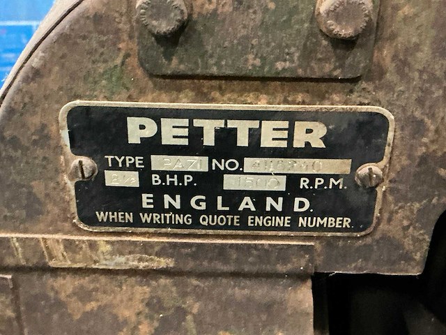 Petter pazi stationaire dieselmotor - afbeelding 7 van  7