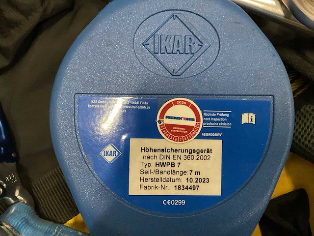 Petzl/ikar newton valbeveiliging + fall arrester - afbeelding 3 van  4