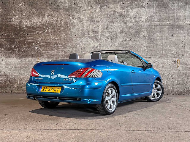 Peugeot 307 coupé cabriolet 2.0-16v 140pk 2006 (origineel-nl), 22-sz-kt - afbeelding 12 van  49