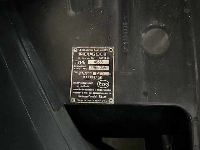 Peugeot 403 b7 1966, ah-96-35 oldtimer - afbeelding 19 van  38