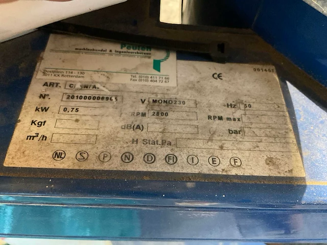 Peulen werkplaats afzuiginstallatie - afbeelding 8 van  8
