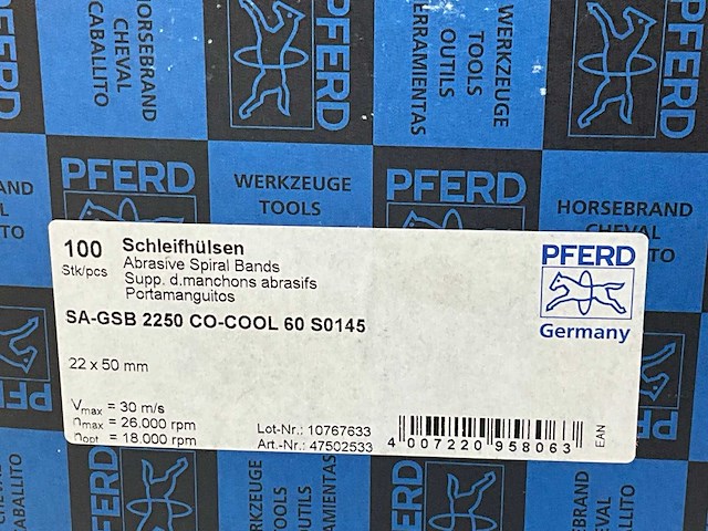 Pferd schuur/slijphulzen 22x50mm (100x) - afbeelding 3 van  3