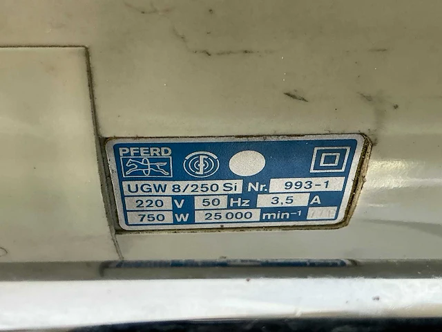 Pferd ugw8/250si polijstmachine met flexibele as - afbeelding 4 van  4