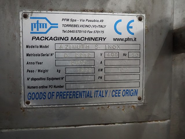 Pfm packaging machinery - afbeelding 21 van  29