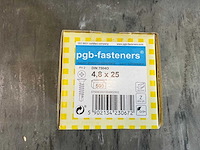 Pgb- fasteners - 8000-pack - zelfborende schroef 4.8x25 mm - afbeelding 1 van  5